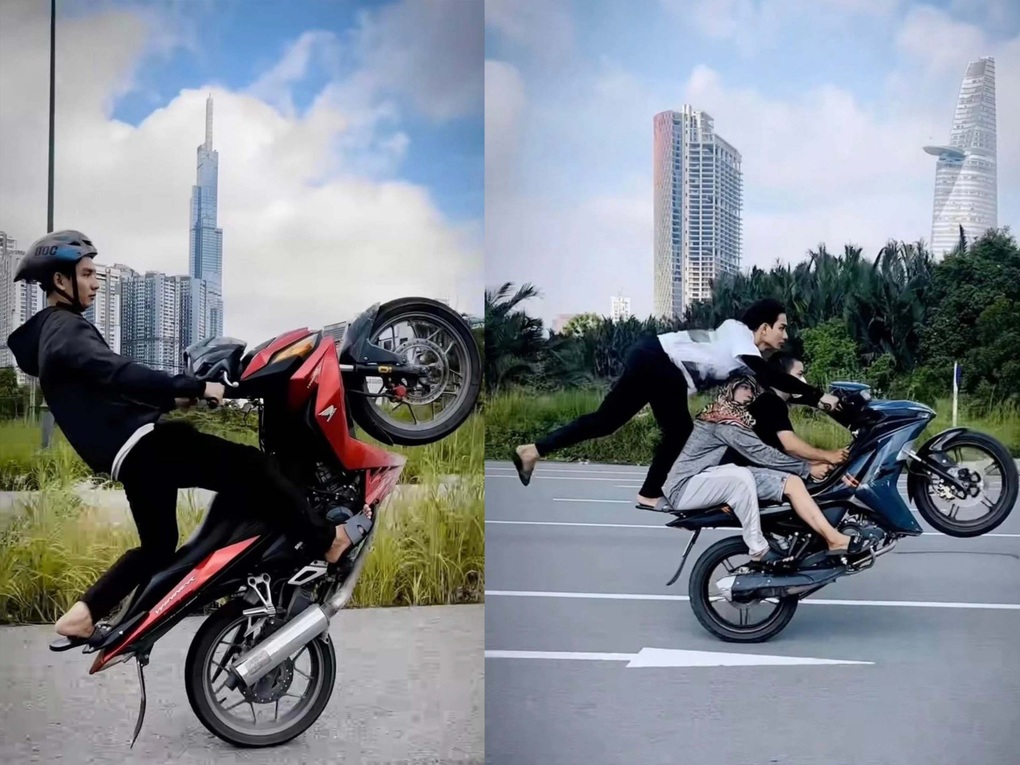Công an đã xác định được nhóm bốc đầu xe trong khu đô thị Thủ Thiêm - 1 Công an đã xác định được nhóm bốc đầu xe trong khu đô thị Thủ Thiêm - 1