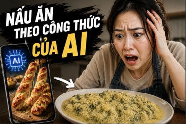Nấu ăn theo công thức của AI, người phụ nữ tá hỏa khi thưởng thức thành quả
