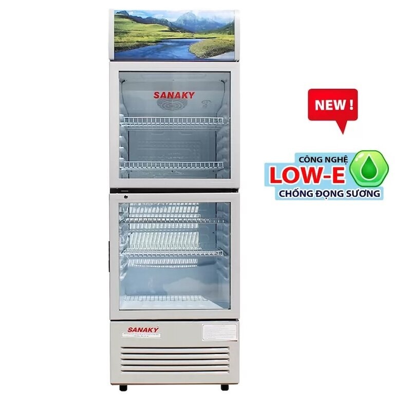Tủ mát Sanaky 2 cánh 250 lít VH-258WL tích hợp nhiều công nghệ hiện đại