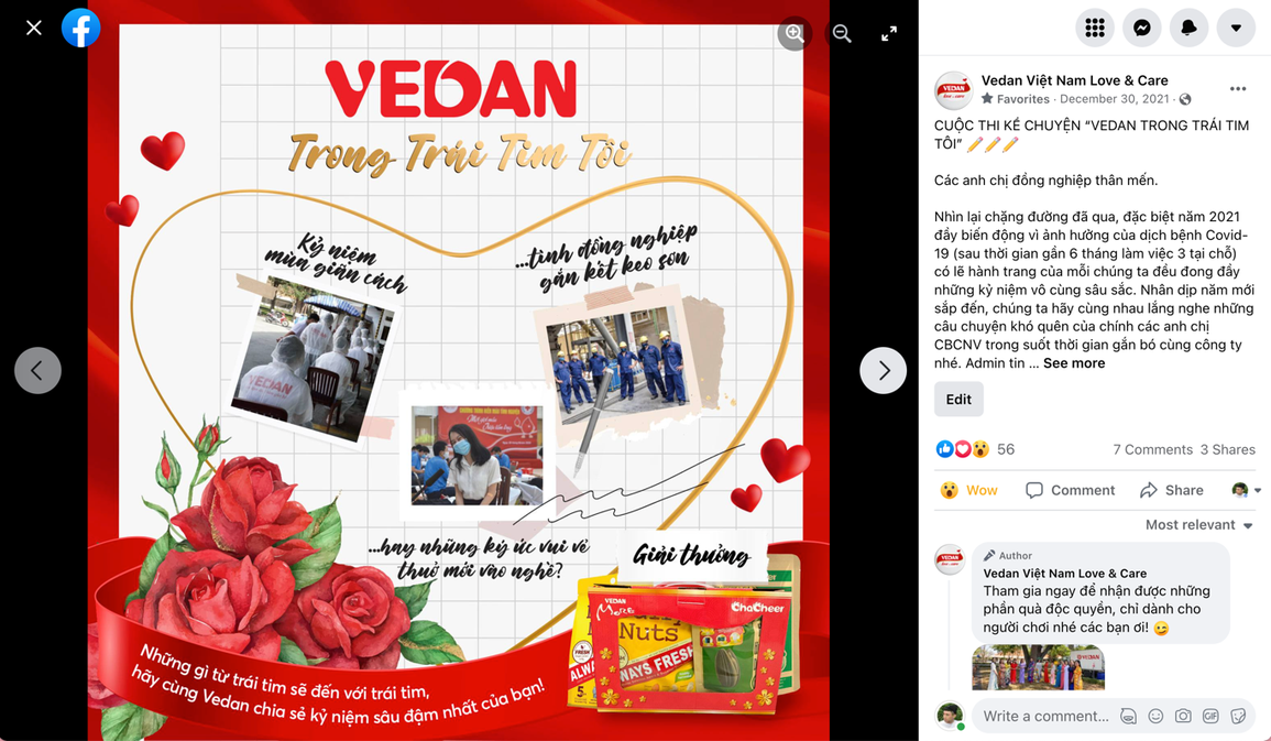 Vedan trong trái tim tôi - cuộc thi kể chuyện tại Fanpage nội bộ Vedan Việt Nam Love Care - 1 Vedan trong trái tim tôi - cuộc thi kể chuyện tại Fanpage nội bộ Vedan Việt Nam Love Care - 1