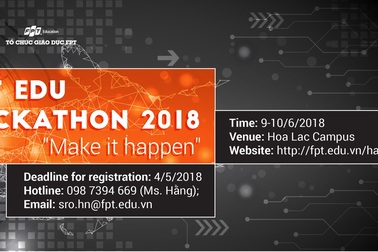 FPT Edu Hackathon 2018 chính thức khởi động
