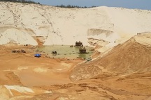 Sụt cát tại mỏ titan, 1 người mất tích, 4 người bị thương