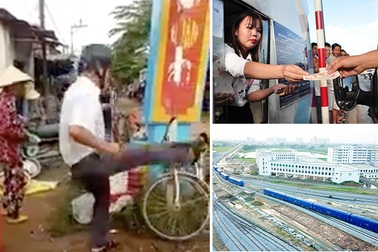 Trưởng công an xã đá văng thau cá và tàu đường sắt trên cao “dàn trận” chờ ngày lăn bánh