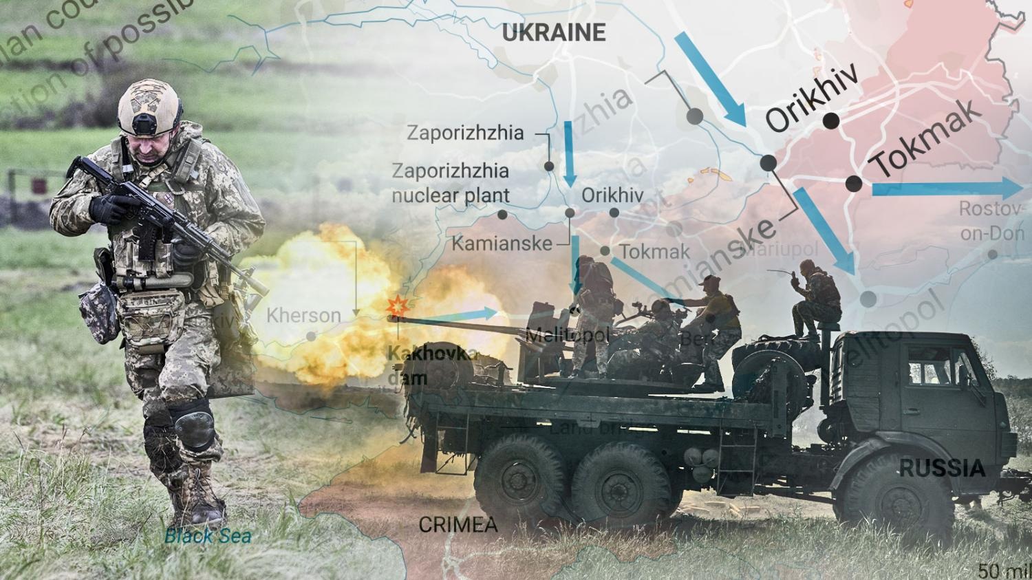 Mặt trận phản công khốc liệt định đoạt cục diện xung đột Ukraine