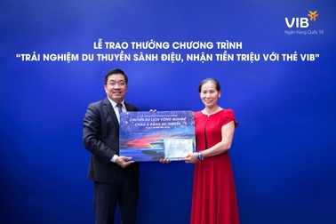 Đã có 2 chủ thẻ tín dụng VIB trúng cặp vé du lịch châu Á bằng du thuyền