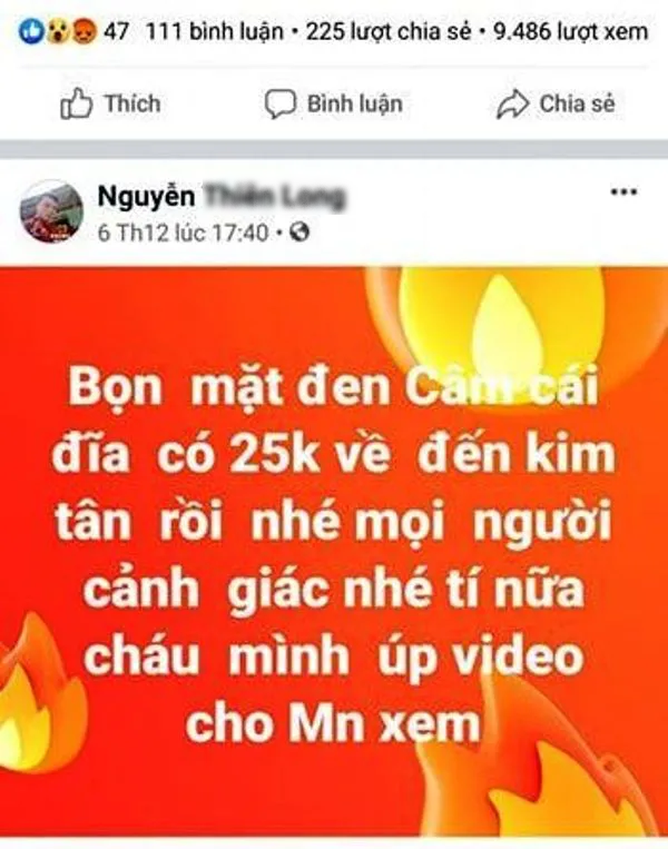 Triệu tập nam thanh niên đăng tin sai sự thật về “người ăn xin mặt đen” - 1 Triệu tập nam thanh niên đăng tin sai sự thật về “người ăn xin mặt đen” - 1