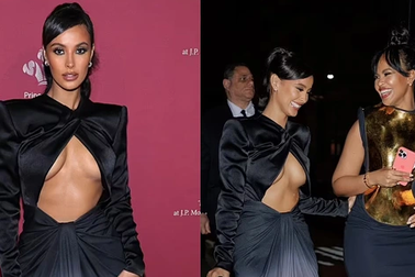 MC xinh đẹp Maya Jama diện váy hở bạo tái xuất sau khi đính hôn