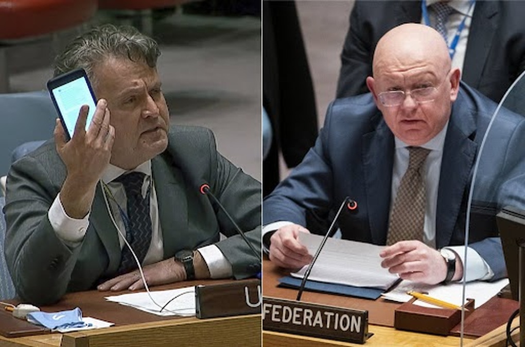 Nga, Ukraine đấu khẩu tại Liên hợp quốc về vụ vỡ đập - 1 Nga, Ukraine đấu khẩu tại Liên hợp quốc về vụ vỡ đập - 1