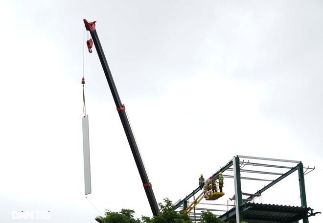 Hà Nội: Tiếp tục tháo dỡ khán đài đường đua F1 - 11 Hà Nội: Tiếp tục tháo dỡ khán đài đường đua F1 - 11