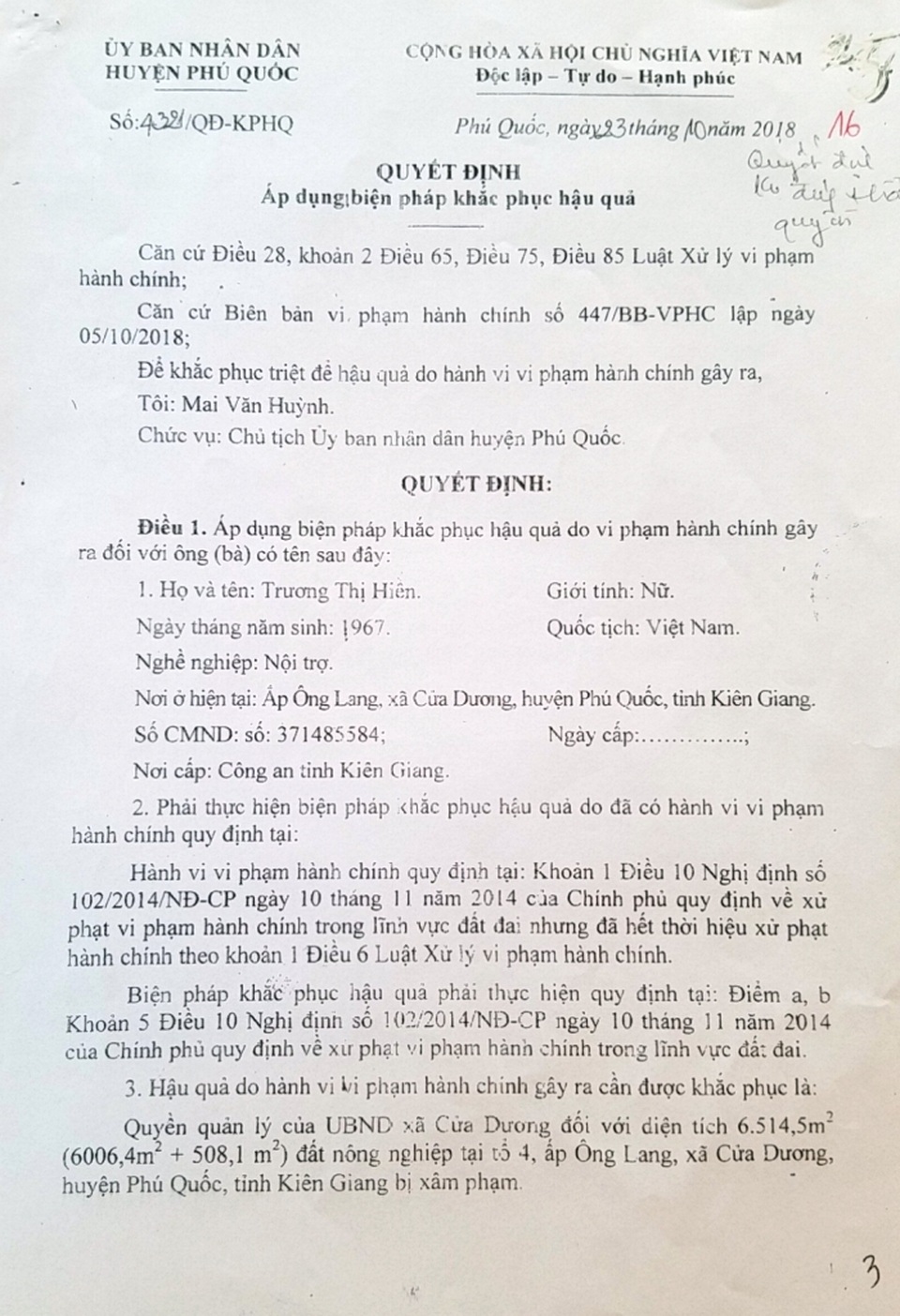 Kiên Giang: Không có cơ sở để buộc người dân đập nhà, trả đất! - 6 Kiên Giang: Không có cơ sở để buộc người dân đập nhà, trả đất! - 6
