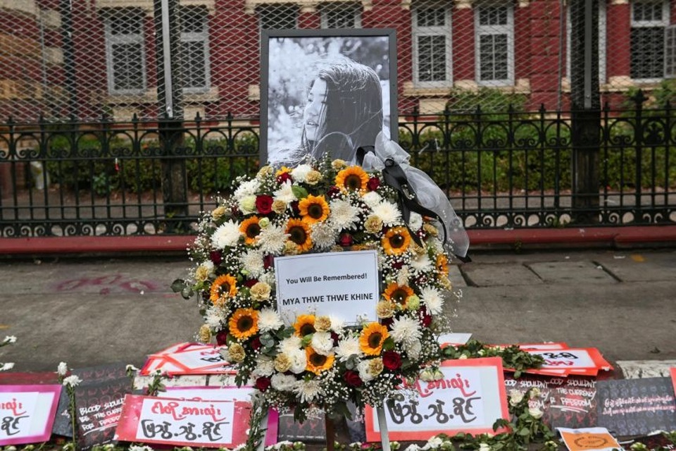 Người đầu tiên thiệt mạng trong biểu tình phản đối đảo chính ở Myanmar - 1 Người đầu tiên thiệt mạng trong biểu tình phản đối đảo chính ở Myanmar - 1
