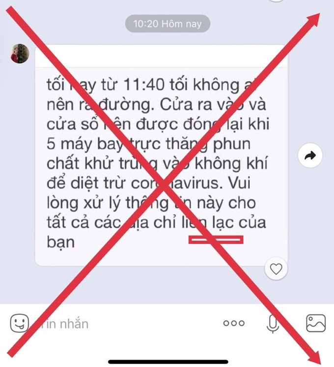 Thông tin “TP.HCM sử dụng 05 trực thăng phun chất khử trùng vào không khí” là sai sự thật - Ảnh 1.