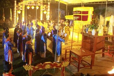 Lễ tế đàn Xã Tắc vào rạng sáng cầu mùa màng bội thu trong năm mới