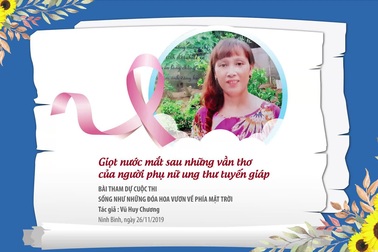 Giọt nước mắt sau những vần thơ