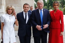 Ông Trump khen Đệ nhất phu nhân Pháp có thân hình đẹp