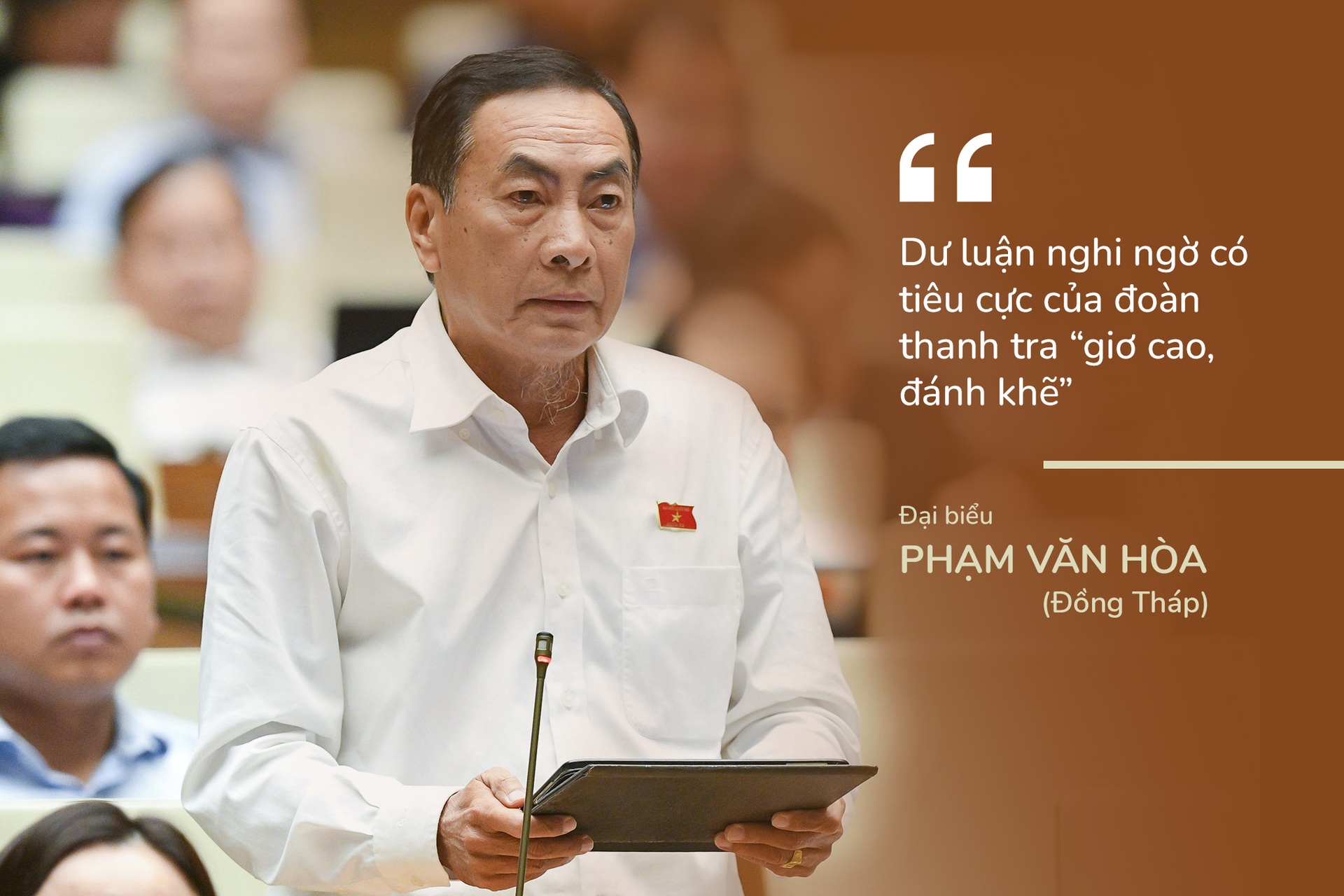 Những phát ngôn làm nóng phiên chất vấn Tổng Thanh tra Chính phủ - 3 Những phát ngôn làm nóng phiên chất vấn Tổng Thanh tra Chính phủ - 3