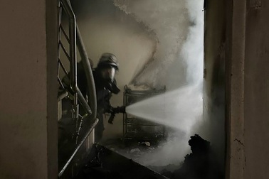 Cháy nhà 5 tầng ở quận Ba Đình, Hà Nội