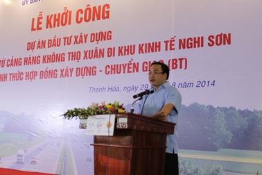 Vietcombank thu xếp vốn cho dự án Đường giao thông từ Cảng hàng không Thọ Xuân đi Khu kinh tế Nghi Sơn