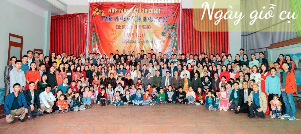 Đại gia đình 500 người ở Hải Dương: Làm giỗ 80 mâm, chụp ảnh mất 30 phút