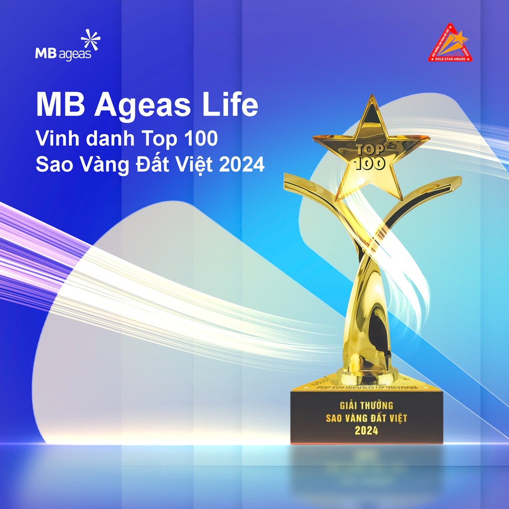MB Ageas Life vào Top 100 Giải thưởng Sao Vàng đất Việt 2024 - 3 MB Ageas Life vào Top 100 Giải thưởng Sao Vàng đất Việt 2024 - 3