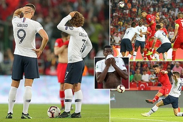 Thổ Nhĩ Kì 2-0 Pháp: Trái đắng cho thầy trò Deschamps