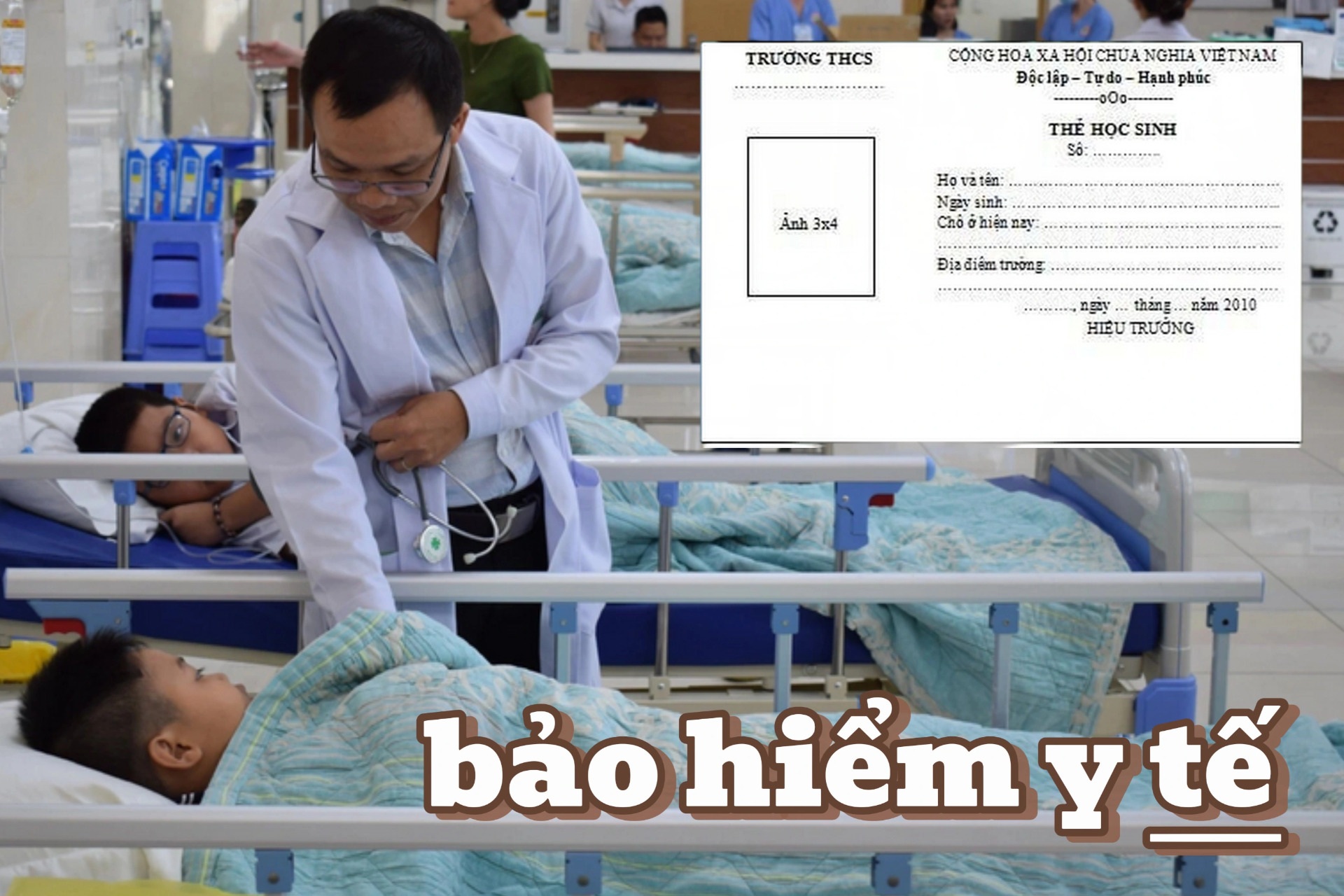 Tanpa kad pelajar, kad insurans kesihatan anak tidak diterima - 1 Chưa có thẻ học sinh, bệnh nhi không được chấp nhận thẻ bảo hiểm y tế - 1