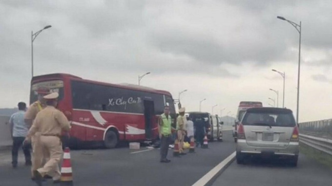 Vụ tai nạn giao thông trên cao tốc Hà Nội - Hải Phòng.