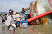 Ngư dân hối hả cứu tàu sau bão Kalmaegi: "Thà mất tay còn hơn mất tàu"
