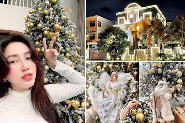 Cận cảnh không gian căn nhà triệu đô Bảo Thy trang hoàng đón Giáng sinh