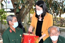 Phó Chủ tịch nước thăm, tặng quà Tết gia đình chính sách tại Sóc Trăng