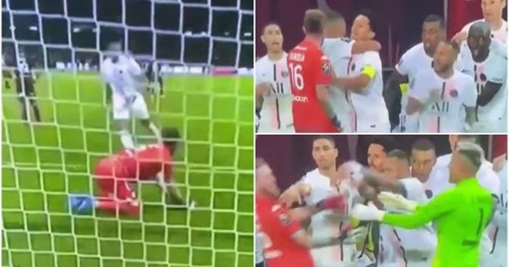 Mbappe khiêu khích, Neymar đẩy ngã đối thủ, tạo nên màn ẩu đả trên sân - 1 Mbappe khiêu khích, Neymar đẩy ngã đối thủ, tạo nên màn ẩu đả trên sân - 1