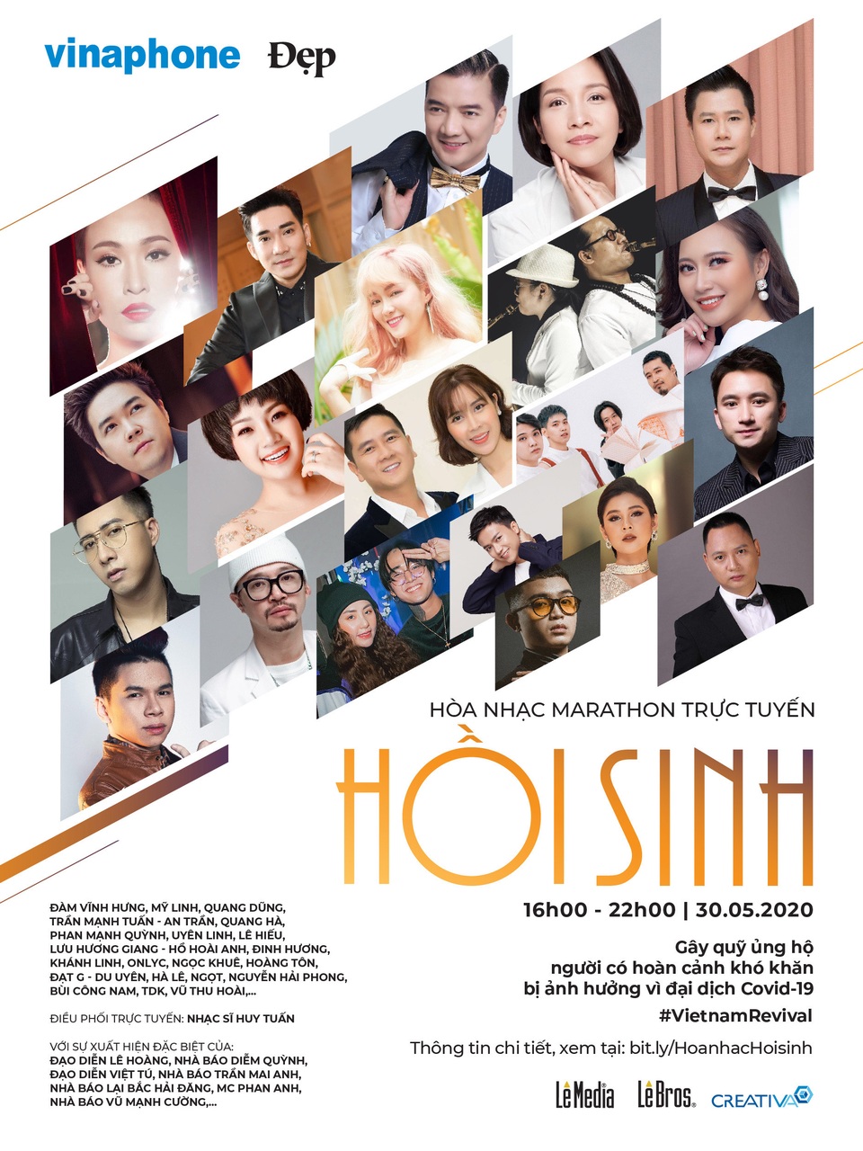 Chương trình hoà nhạc “Hồi sinh” phát sóng trên gần 10 nền tảng livestream - 1 Chương trình hoà nhạc “Hồi sinh” phát sóng trên gần 10 nền tảng livestream - 1