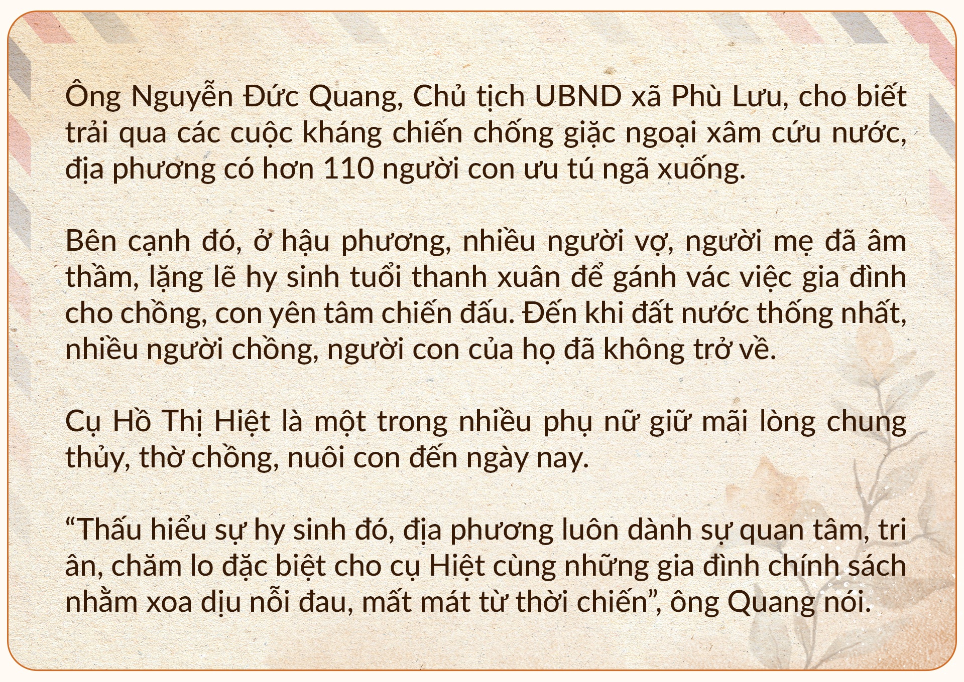 View - Hơn nửa thế kỷ vẹn lời thề: "Anh vẫn ở đó, mãi mãi tuổi 30" | Báo Dân trí