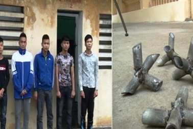 Bắt nhóm thanh niên dùng bàn chông tự chế để “bẫy” ô tô