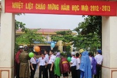 Quảng Bình: Nhiều trường hoãn khai giảng vì trời mưa