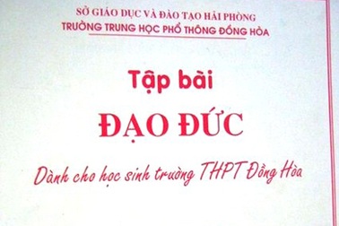 Sở GD-ĐT yêu cầu nhà trường tường trình về tập bài đạo đức 