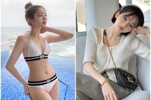 Hot girl xứ Hàn sở hữu gương mặt ngây thơ, xinh đẹp tựa búp bê