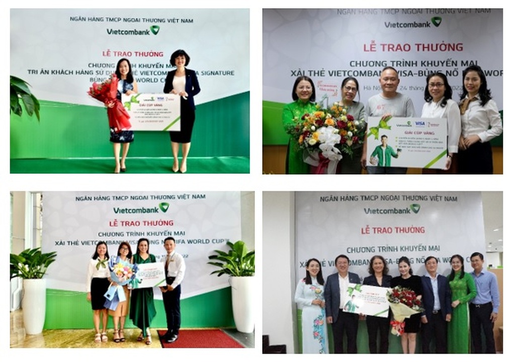 Các giải thưởng giá trị đã trao cho chủ thẻ quốc tế Vietcombank - 2