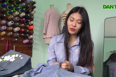 Hot girl Thanh Hóa "thổi hồn", tái chế quần áo cũ