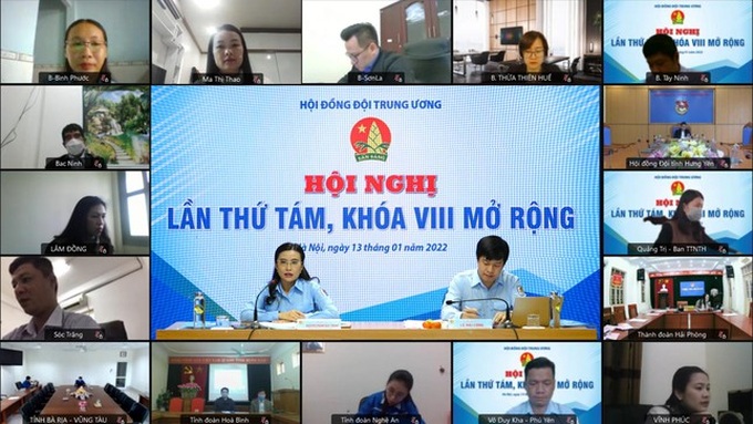Hội nghị diễn ra dưới hình thức trực tiếp kết hợp trực tuyến.