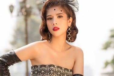 Hoa hậu Dương Yến Nhung hoá cô nàng cổ điển