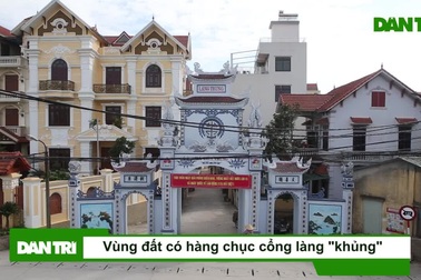 Vùng đất có nhiều cổng làng to lớn