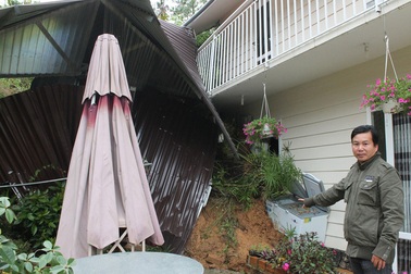 Lâm Đồng: Mưa lớn, nguy cơ gây sạt lở đất ở nhiều nơi