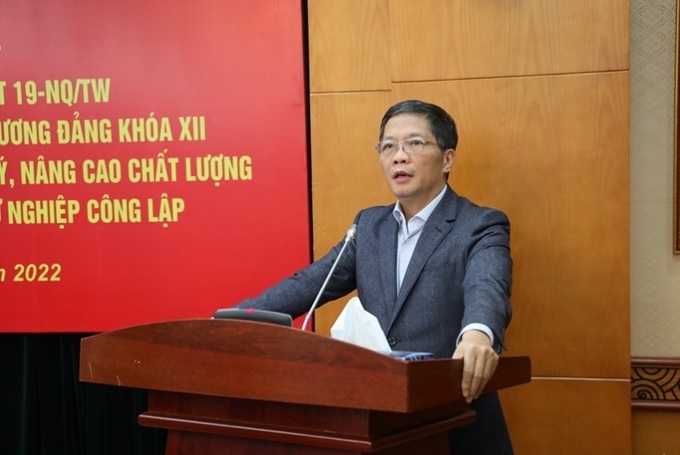 Trưởng ban Kinh tế Trung ương Trần Tuấn Anh phát biểu