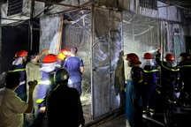 Cháy chợ ở Đồng Tháp lúc rạng sáng, 9 ki-ốt bị thiệt hại