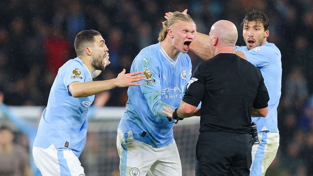 Trọng tài ra quyết định khó hiểu phút cuối, Guardiola và Haaland nổi điên - 4 Trọng tài ra quyết định khó hiểu phút cuối, Guardiola và Haaland nổi điên - 4