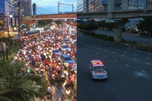 So sánh giao thông TPHCM: Trước giãn cách ùn tắc, nay chỉ còn xe cứu thương