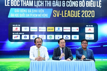 Công bố lịch thi đấu giải bóng đá Sinh viên SV-League 2020