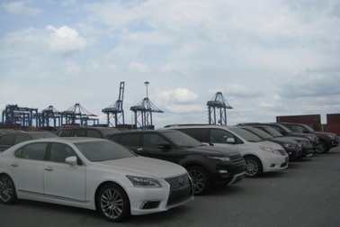 19 chiếc xe ô tô cao cấp tồn đọng tại cảng Cái Mép