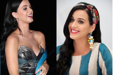 Katy Perry trẻ trung, quyến rũ với váy xanh